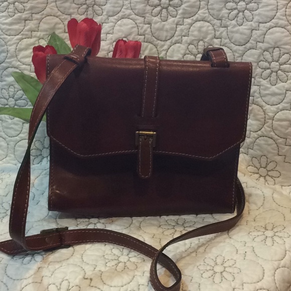 Matias Salva brown/rust leather bag